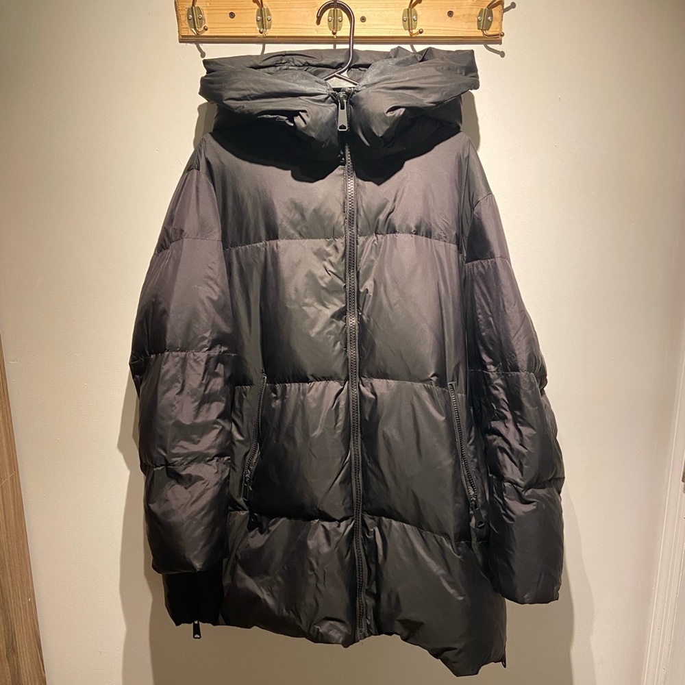 Hooded Zara puffer XXL black